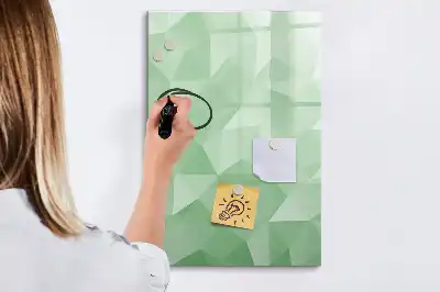 Magnetická tabule na kreslení s motivem abstrakce trojúhelníků