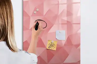 Magnetická popisovací tabule motiv abstrakce trojúhelníků