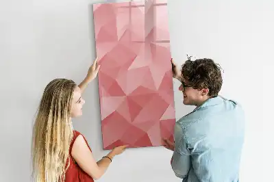 Magnetická popisovací tabule motiv abstrakce trojúhelníků