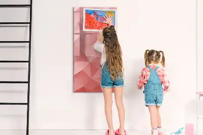 Magnetická popisovací tabule motiv abstrakce trojúhelníků
