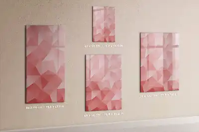 Magnetická popisovací tabule motiv abstrakce trojúhelníků
