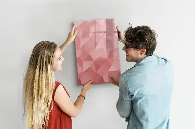Magnetická popisovací tabule motiv abstrakce trojúhelníků