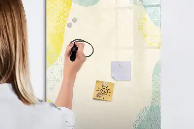 Magnetická popisovací tabule s dekorativním rámečkem