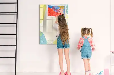 Magnetická popisovací tabule s dekorativním rámečkem
