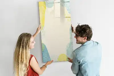 Magnetická popisovací tabule s dekorativním rámečkem