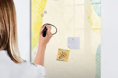 Magnetická popisovací tabule s dekorativním rámečkem