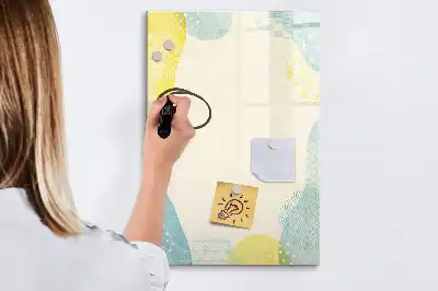 Magnetická popisovací tabule s dekorativním rámečkem