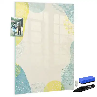 Magnetická popisovací tabule s dekorativním rámečkem