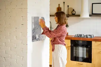 Magnetická tabule na kreslení s motivem palmových listů