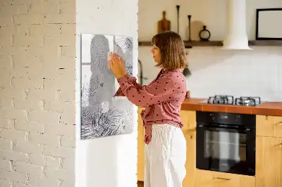Magnetická tabule na kreslení s motivem palmových listů