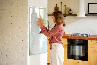 Magnetická popisovací tabule s motivem dekorativní abstrakce