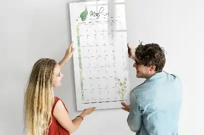 Magnetická popisovací tabule plán jídelníčku