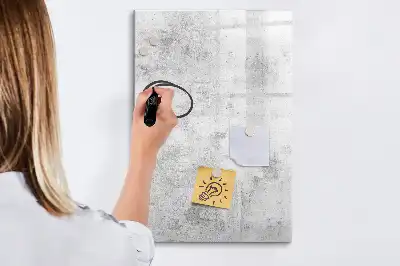 Magnetická tabule na kreslení betonová zeď