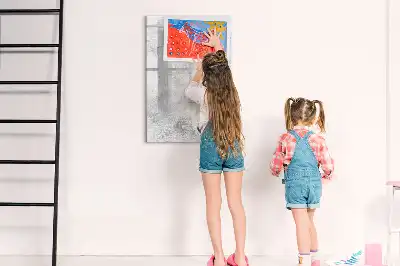 Magnetická tabule na kreslení betonová zeď
