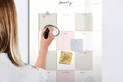 Magnetická tabule na kreslení roční plánovač