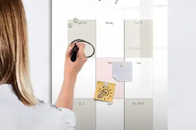 Magnetická tabule na kreslení roční plánovač
