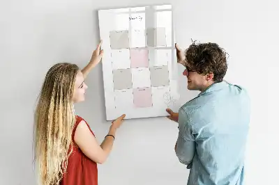 Magnetická tabule na kreslení roční plánovač
