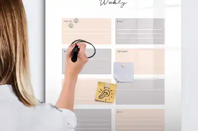 Magnetická tabule na kreslení týdenní plánovač