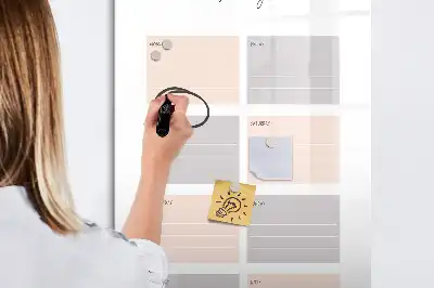 Magnetická tabule na kreslení týdenní plánovač