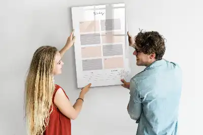 Magnetická tabule na kreslení týdenní plánovač