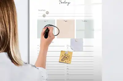 Magnetická popisovací tabule plánovač na dnešní den