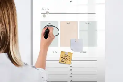 Magnetická popisovací tabule plánovač na dnešní den