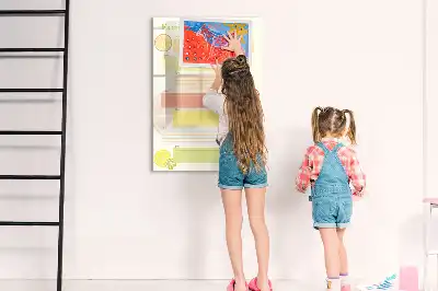Magnetická tabule na kreslení plánovač menu