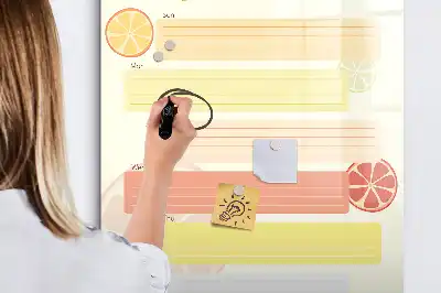 Magnetická tabule na kreslení plánovač menu