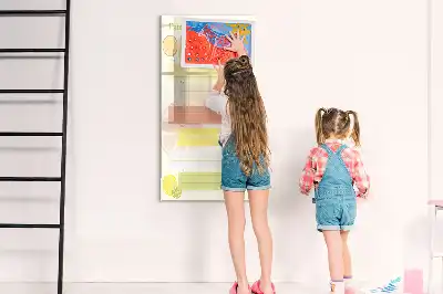 Magnetická tabule na kreslení plánovač menu