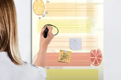 Magnetická tabule na kreslení plánovač menu