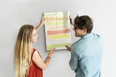 Magnetická tabule na kreslení plánovač menu