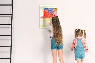 Magnetická tabule na kreslení plánovač menu