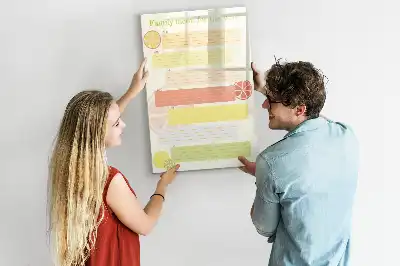 Magnetická tabule na kreslení plánovač menu