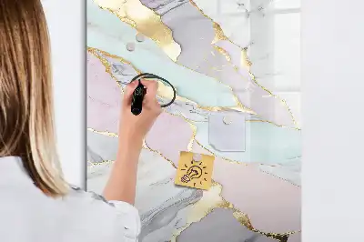 Magnetická popisovací tabule dekorativní mramor