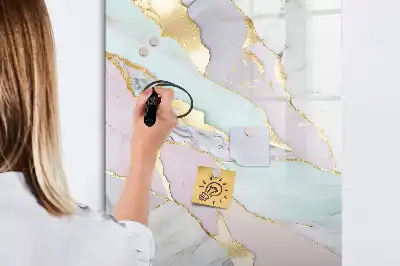 Magnetická popisovací tabule dekorativní mramor