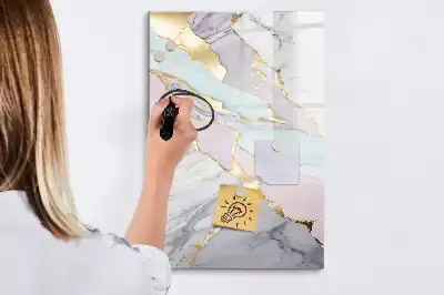 Magnetická popisovací tabule dekorativní mramor