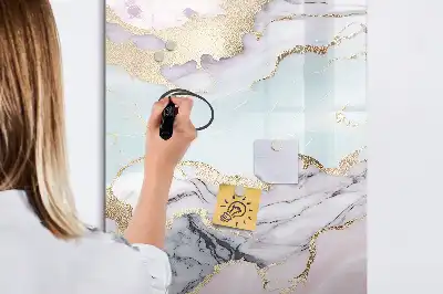 Magnetická kreslicí tabule v designu mramoru
