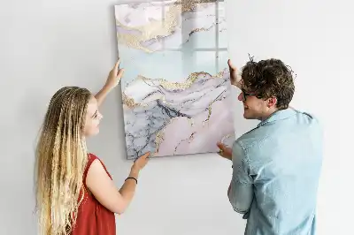 Magnetická kreslicí tabule v designu mramoru