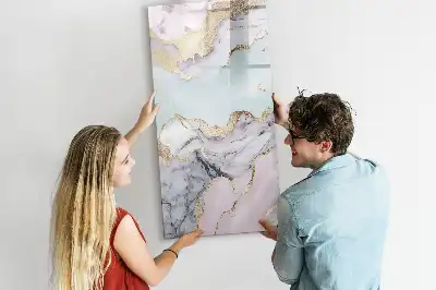 Magnetická kreslicí tabule v designu mramoru