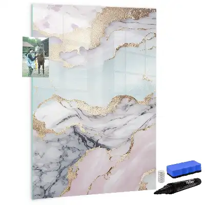 Magnetická kreslicí tabule v designu mramoru