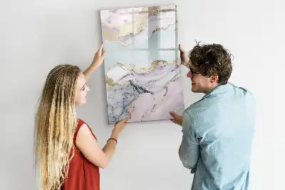 Magnetická kreslicí tabule v designu mramoru