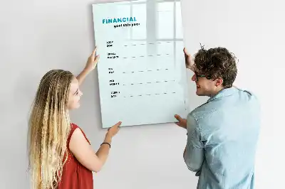 Magnetická popisovací tabule finanční plánovač