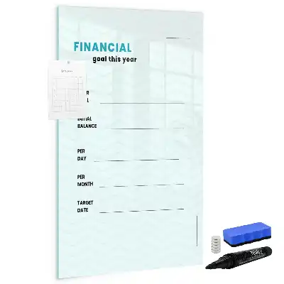 Magnetická popisovací tabule finanční plánovač