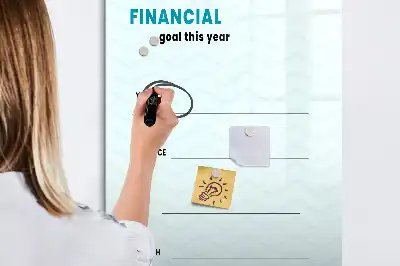 Magnetická popisovací tabule finanční plánovač