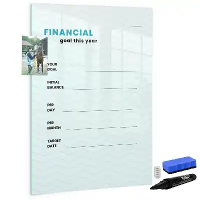 Magnetická popisovací tabule finanční plánovač