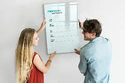 Magnetická popisovací tabule finanční plánovač