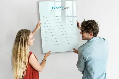 Magnetická popisovací tabule plánovač cest