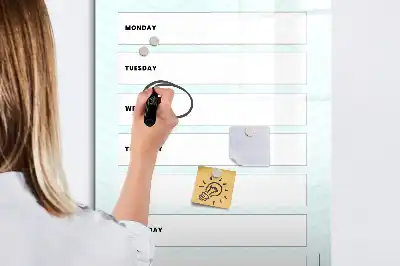 Magnetická tabule na kreslení týdenní plánovač