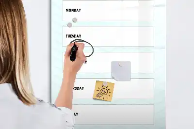Magnetická tabule na kreslení týdenní plánovač