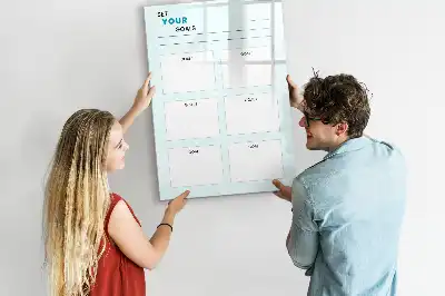 Magnetická popisovací tabule plánovač cílů